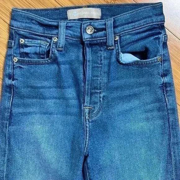 7 for all mankind boyfriend sequin crop Jean 23 - Picture 5 of 14